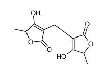 3-hydroxy-4-[(3-hydroxy-2-methyl-5-oxo-2H-furan-4-yl)methyl]-2-methyl-2H-furan-5-one Structure