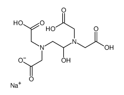 sodium,2-[[2-[bis(carboxymethyl)amino]-1-hydroxyethyl]-(carboxymethyl)amino]acetate Structure