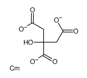 curium,2-hydroxypropane-1,2,3-tricarboxylate Structure