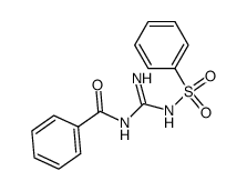 N-(N-(phenylsulfonyl)carbamimidoyl)benzamide Structure