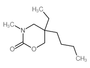 5-butyl-5-ethyl-3-methyl-1,3-oxazinan-2-one结构式