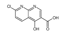 7-Chloro-4-hydroxy-[1,8]naphthyridine-3-carboxylic acid结构式