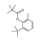 2,2-Dimethylpropanoic acid 2-tert-butyl-6-methylphenyl ester结构式