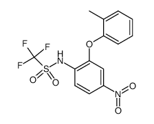 C,C,C-Trifluoro-N-(4-nitro-2-o-tolyloxy-phenyl)-methanesulfonamide Structure