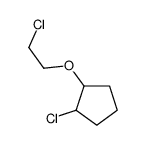 1-chloro-2-(2-chloroethoxy)cyclopentane结构式