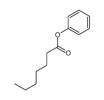 Heptanoic acid phenyl ester Structure