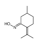 5-甲基-2-(1-甲基亚乙基)环己烷-1-酮肟结构式