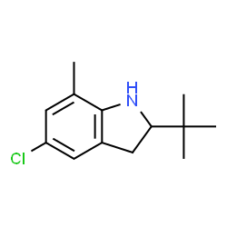 1H-Indole,5-chloro-2-(1,1-dimethylethyl)-2,3-dihydro-7-methyl-(9CI) structure