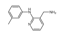 2-(m-toluidino)-3-aminomethylpyridine结构式