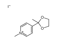 1-methyl-4-(2-methyl-1,3-dioxolan-2-yl)pyridin-1-ium,iodide Structure