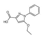 5-ethoxy-1-phenylpyrazole-3-carboxylic acid结构式