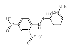 N-(6-methylhept-5-en-2-ylideneamino)-2,4-dinitro-aniline结构式