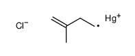 chloro(3-methylbut-3-enyl)mercury Structure