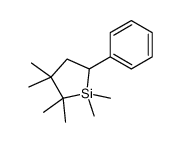 1,1,2,2,3,3-hexamethyl-5-phenylsilolane Structure