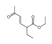 ethyl 2-ethyl-5-oxohex-3-enoate Structure