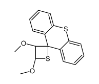 (3R,4S)-3,4-dimethoxyspiro[thietane-2,9'-thioxanthene]结构式