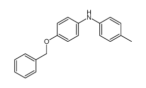 4-methyl-N-(4-phenylmethoxyphenyl)aniline结构式