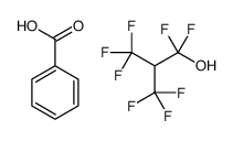 benzoic acid,1,1,3,3,3-pentafluoro-2-(trifluoromethyl)propan-1-ol Structure