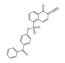 4-(2-Diazo-1-oxo-1,2-dihydro-naphthalene-5-sulfonyl-xy)-benzophenone结构式