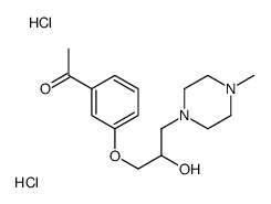 1-[3-[2-hydroxy-3-(4-methylpiperazin-1-yl)propoxy]phenyl]ethanone,dihydrochloride Structure