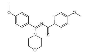 4-methoxy-N-[(4-methoxy-phenyl)-morpholin-4-yl-methylene]-thiobenzamide Structure