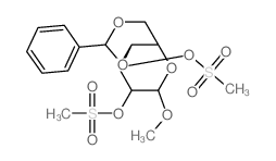 a-D-Glucopyranoside,methyl 4,6-O-(phenylmethylene)-, dimethanesulfonate (9CI)结构式