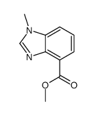 1H-Benzimidazole-4-carboxylicacid,1-methyl-,methylester(9CI) Structure