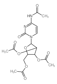 [5-(4-acetamido-2-oxo-pyrimidin-1-yl)-3,4-diacetyloxy-oxolan-2-yl]methyl acetate picture