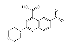 2-morpholin-4-yl-6-nitroquinoline-4-carboxylic acid Structure