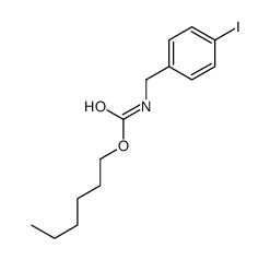 N-(p-Iodobenzyl)carbamic acid hexyl ester结构式