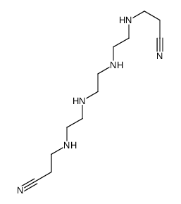 4,7,10,13-tetraazahexadecanedinitrile结构式