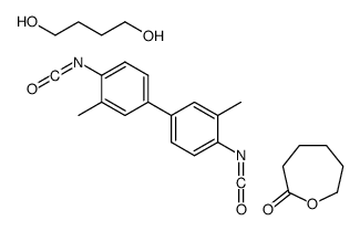 butane-1,4-diol,1-isocyanato-4-(4-isocyanato-3-methylphenyl)-2-methylbenzene,oxepan-2-one结构式