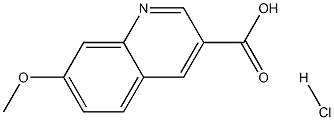 7-Methoxyquinoline-3-carboxylic acid hydrochloride Structure