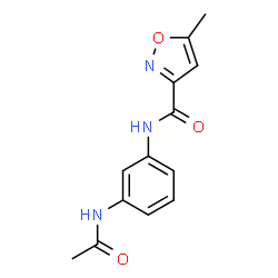 3-Isoxazolecarboxamide,N-[3-(acetylamino)phenyl]-5-methyl-(9CI)结构式