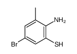 2-amino-5-bromo-3-methylbenzenethiol结构式