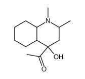 1-(Decahydro-4-hydroxy-1,2-dimethylquinolin-4-yl)ethanone结构式