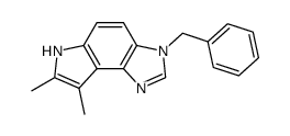 3-benzyl-7,8-dimethyl-3,6-dihydroimidazo[4,5-e]indole结构式