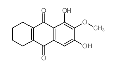 5,7-dihydroxy-6-methoxy-1,2,3,4-tetrahydroanthracene-9,10-dione Structure