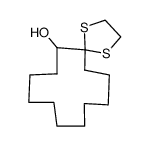 1,4-Dithiaspiro[4.11]hexadecan-6-ol结构式