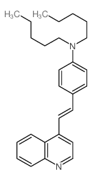 N,N-Dipentyl-N-(4-(2-(4-quinolinyl)vinyl)phenyl)amine结构式