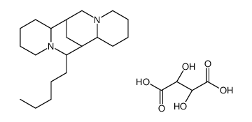 17-n-Pentylsparteine dihydrogen tartrate Structure