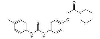 1-(4-methylphenyl)-3-[4-(2-oxo-2-piperidin-1-ylethoxy)phenyl]thiourea结构式