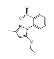 5-ethoxy-3-methyl-1-(2-nitrophenyl)pyrazole Structure