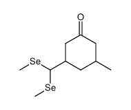 3-(bis(methylselanyl)methyl)-5-methylcyclohexan-1-one Structure