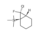 7-Chloro-7-fluoro-1-(trimethylsilyl)norcarane Structure