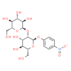 4-nitrophenyl 2-O-alpha-D-glucopyranosyl-alpha-D-mannopyranoside结构式