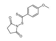 N-[4-(methoxy)thiobenzoylthio]succinimide Structure