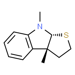 2H-Thieno[2,3-b]indole,3,3a,8,8a-tetrahydro-3a,8-dimethyl-,(3aR,8aR)-rel-(9CI) structure