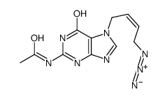 N-[7-(4-azidobut-2-enyl)-6-oxo-3H-purin-2-yl]acetamide Structure