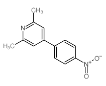 2,6-dimethyl-4-(4-nitrophenyl)pyridine Structure